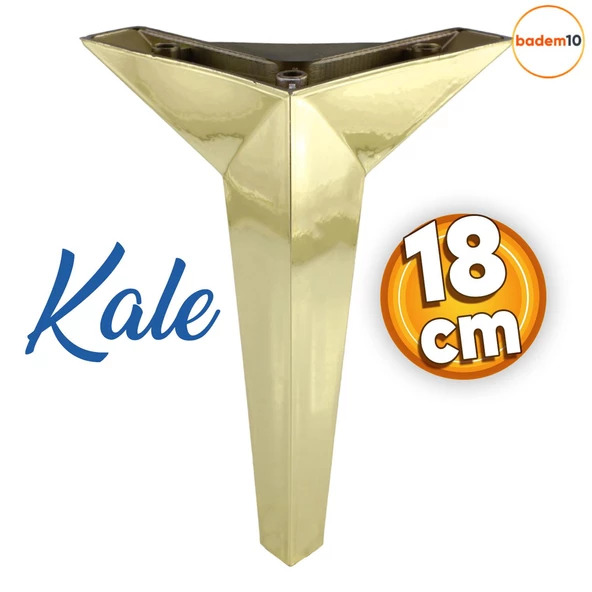 Kale Lüks Mobilya Kanepe Tv Ünitesi Koltuk Ayağı 18 Cm Altın Gold Konsol Ayakları