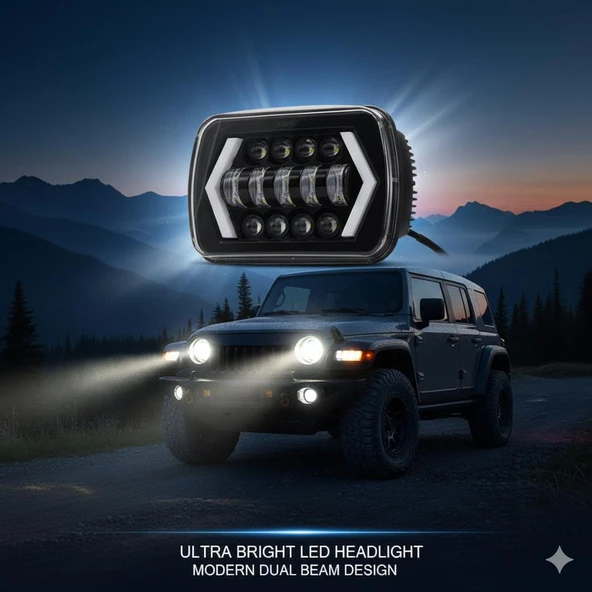 Offroad sis lambası beyaz, amber sinyal 60w 12-60v tek adet Premium tasarım ürün görseli 1