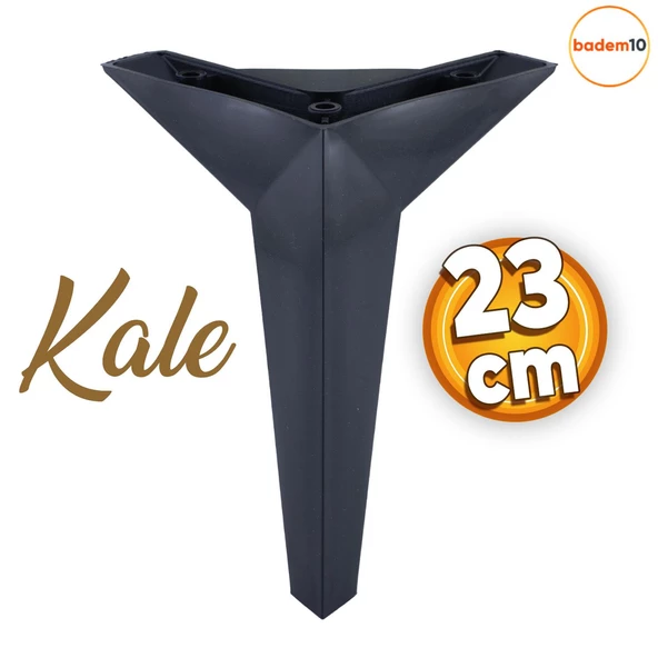 Kale Lüks Mobilya Kanepe Tv Ünitesi Koltuk Ayağı 23 Cm Siyah Konsol Ayakları