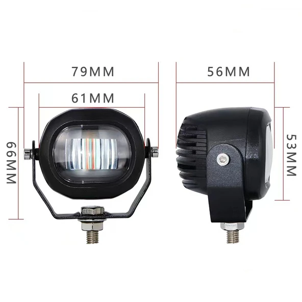 İş makinesi çalışma lambası 12-80v  kırmızı adet / LASS303 - Resim 2