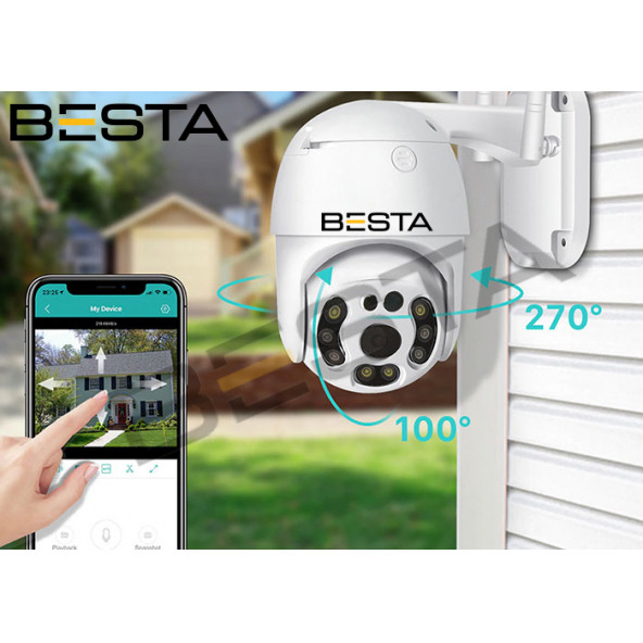 2 MP DIŞ MEKAN WİRELESS KABLOSUZ PTZ GÜVENLİK KAMERASI KD-1701 - 3