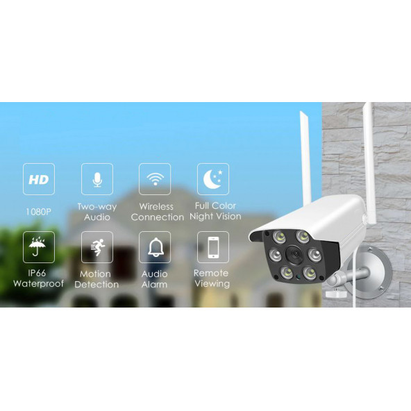 2 MP Çift Antenli Wifi Dış Mekan Güvenlik Kamerası KD-1702 - 2