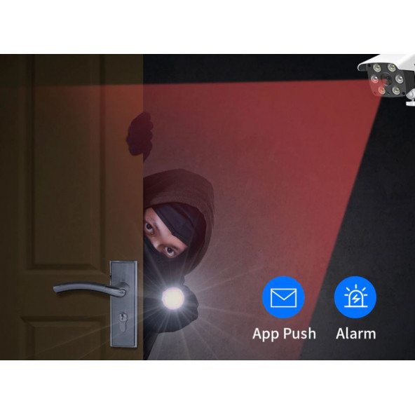 2 MP Çift Antenli Wifi Dış Mekan Güvenlik Kamerası KD-1702 - 5