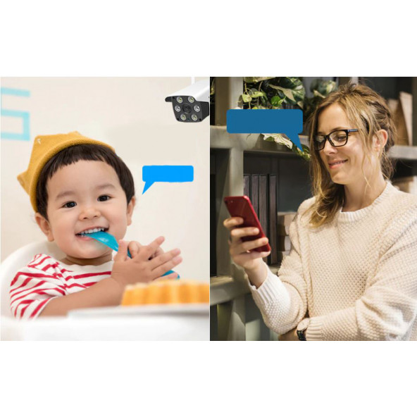 2 MP Çift Antenli Wifi Dış Mekan Güvenlik Kamerası KD-1702 - 6