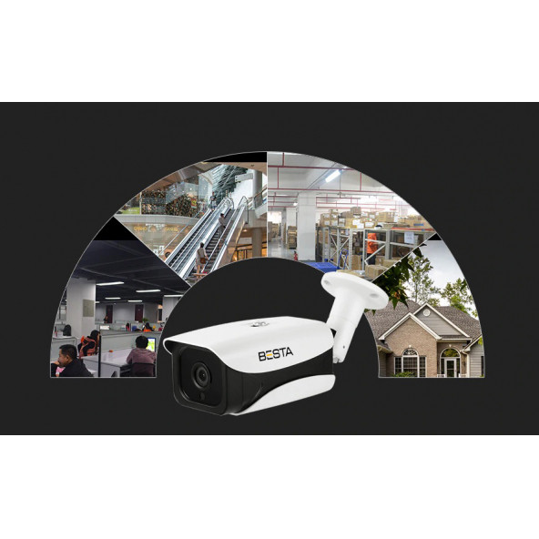 2 MP 1080P Dış Mekan AHD Full HD Gece Görüşlü Güvenlik Kamerası KD-9536 - 3