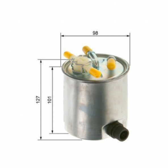 Dacia Logan 1.5 2005 Sandero 1.5 Dcı 2008 09864b2011 Yakıt Filtresi Bosch