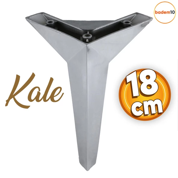 Kale Lüks Mobilya Kanepe Tv Ünitesi Koltuk Ayağı 18 Cm Krom Renk Konsol Ayakları