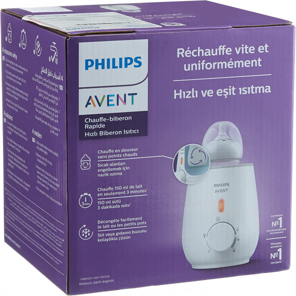 Philips Avent SCF355/07 Biberon Isıtıcı, Beyaz