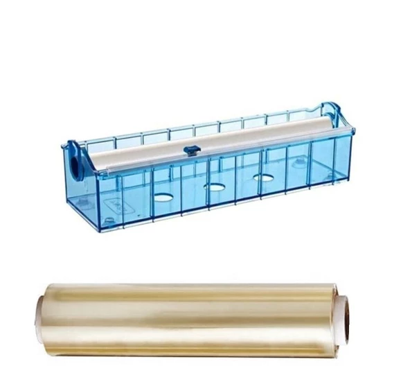 Streç Film 30cmX270mt+Palex Streç Aparatı Kırılmaz Vantuzlu Kayar Bıçaklı - 6