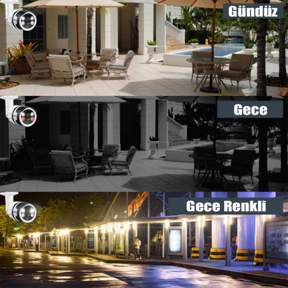 2MP DIŞ MEKAN WİRELESS KABLOSUZ GÜVENLİK KAMERASI WF40 - 3