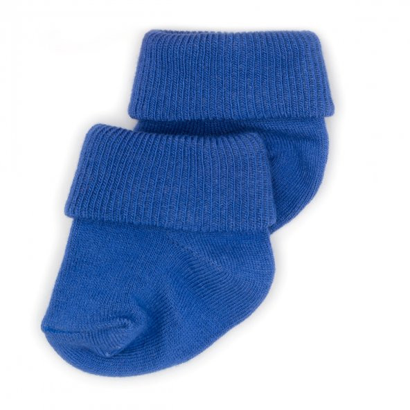 Novibaby 2li Bambu Bebek Çorap I Navy Blue I 0-6 ay I Lacivert Yenidoğan Bebek Çorabı - 2