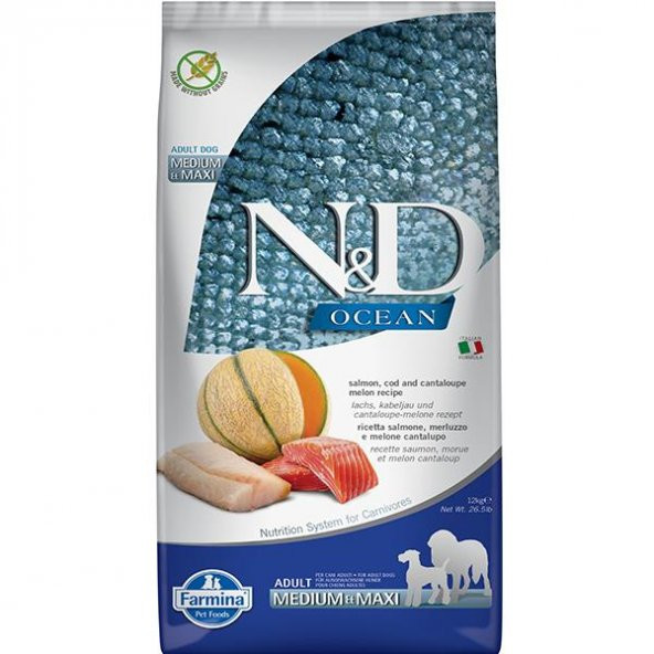 ND OCEAN PR SOMON MORİNA KAVUN ADULT MED-MAX KÖPEK 12 KG.