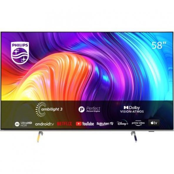Philips 58PUS8507 58" 147 Ekran Uydu Alıcılı 4K Ultra HD Android Smart LED TV