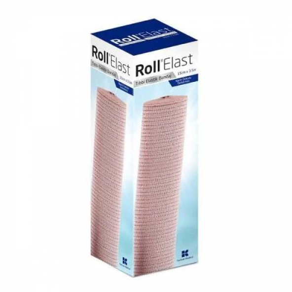 Roll Elast Tıbbi Elastik Bandaj Ten Rengi 15 CM x 3.5 M