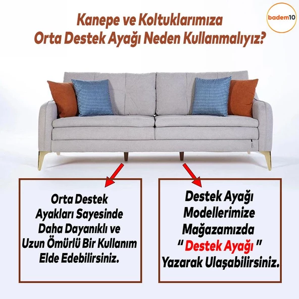 Penta Lüks Mobilya Kanepe Tv Ünitesi Koltuk Ayağı 18 Cm Altın Gold Konsol Ayakları - 4