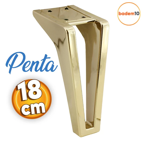 Penta Lüks Mobilya Kanepe Tv Ünitesi Koltuk Ayağı 18 Cm Altın Gold Konsol Ayakları