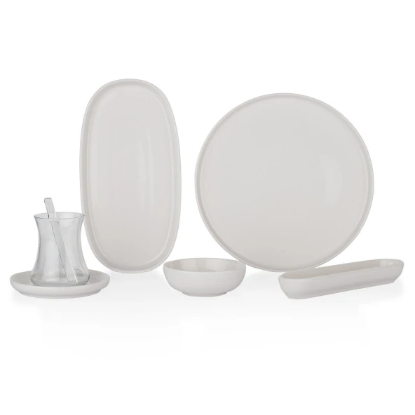 Schafer Lora Kahvaltı Takımı 32 Parça-Krem - 2