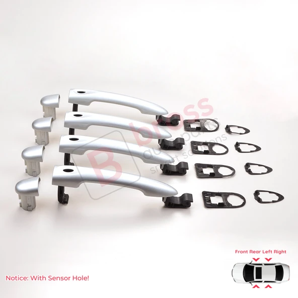 Renault Fluence Megane 3 Clio 4 Scenic 3 Captur 1 için 4 Adet Sensörlü Dış Kapı Açma Kolu 806B08422R ürün görseli 1