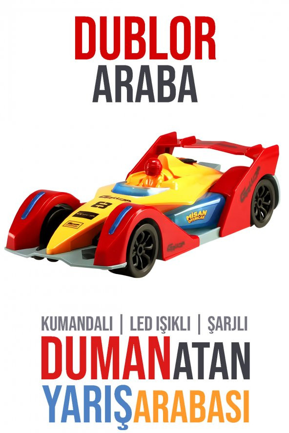 Misan Uzaktan Kumandalı Formula 1 Duman Atan Yarış Arabası