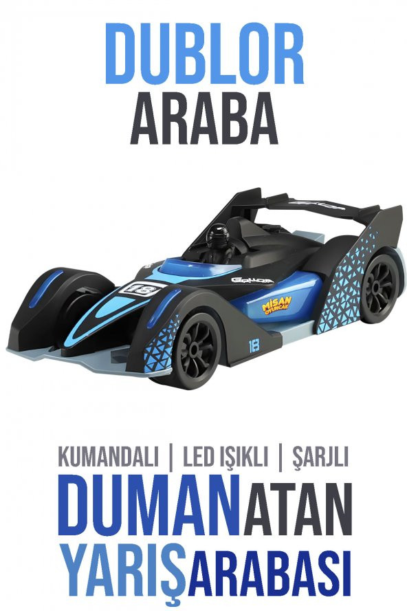Misan Uzaktan Kumandalı Formula 1 Duman Atan Yarış Arabası