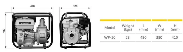 Gardenpro WP-20 Benzinli Su Motoru 2x2 - 3