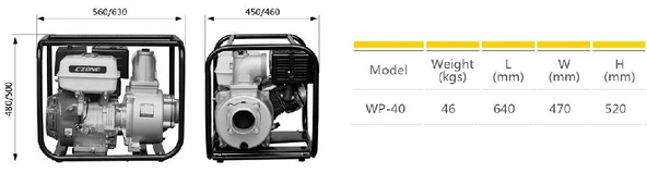 Gardenpro WP-40 Benzinli Su Motoru 13 Hp 4x4 - 2