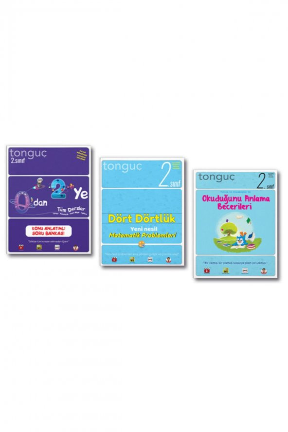 Tonguç 2. Sınıf 0 Dan 2 Ye Konu Anlatımlı Soru Bankası Set 2021 3 Kitap - 1