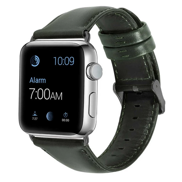 Apple Watch Ultra 49mm Kordon Luxury Leather Deri Strap Kordon - 12