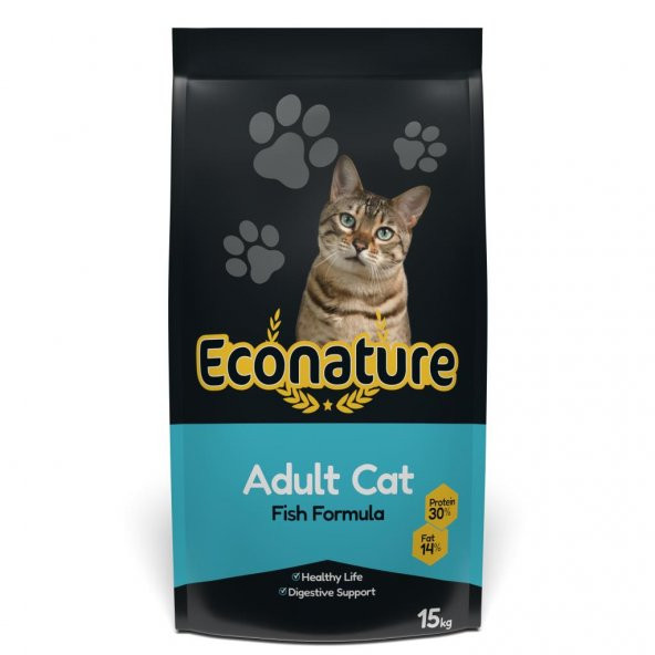 Econature Balıklı Yetişkin Kedi Maması 15 Kg - 2