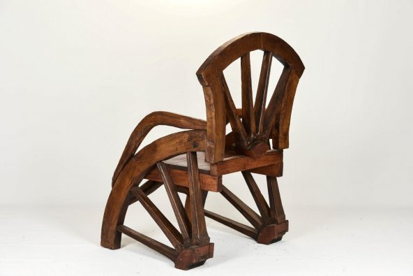 El İşlemeli Orjinal Tik ( Teak ) Ağacı Sandalye 1 Metre - 4