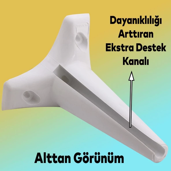 Aspen 12'li Set Mobilya Kanepe Koltuk Tv Ünitesi Ayağı Ayakları Destek 18 Cm Beyaz Konsol - 3