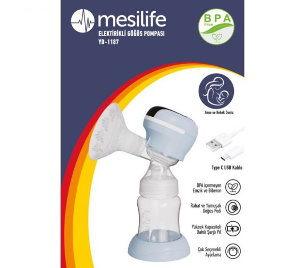 Mesilife YD-1187 Elektrikli Göğüs Süt Pompası 8681873073623