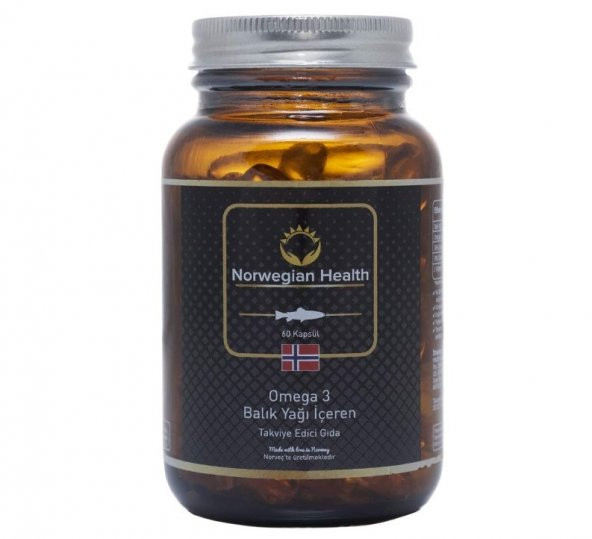 Norwegian Health Omega 3 Balık yağı 60 Kapsül 1000 mg 7090042700207