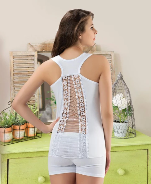 Derya Kurşun Sırtı Çapraz Kadın Atlet 160 - Resim 2