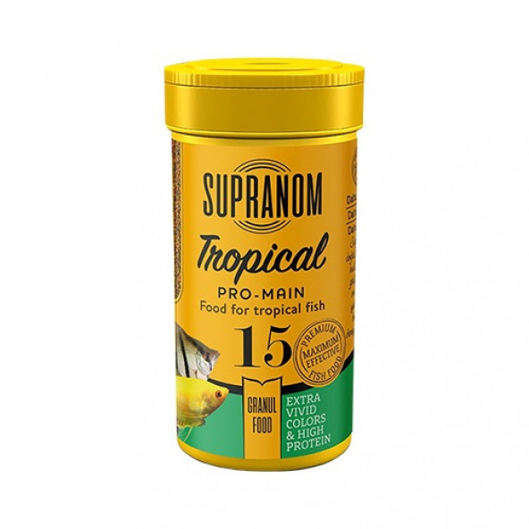 Supranom tropical balık yemi professional- mix flake food 100ml (13)