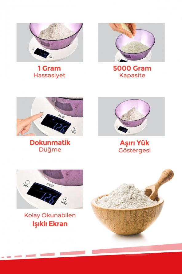 Evia Dirhem EA-4113 Mutfak Tartısı - 2