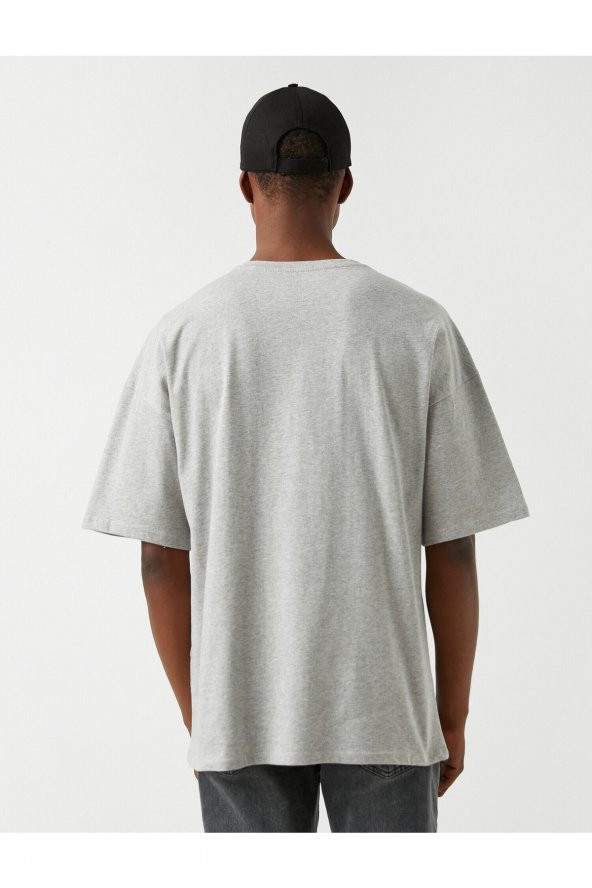 Oversize Basic Tişört - Resim 4