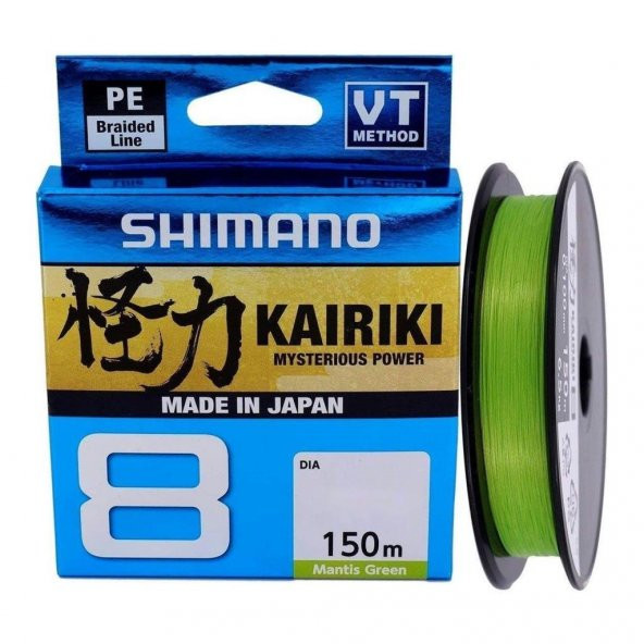 Shimano Kairiki Yeni Seri 8x Mantis Green 150m İp Misina