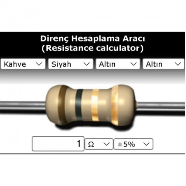 OEM 1 R (Ohm) Direnç ürün görseli