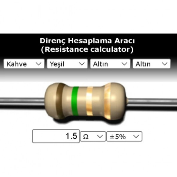 OEM 1.5 R (Ohm) Direnç ürün görseli