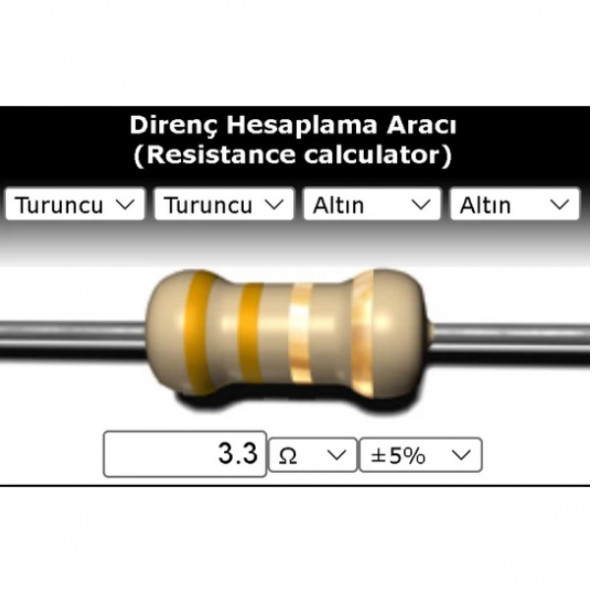 OEM 3.3 R (Ohm) Direnç - 1