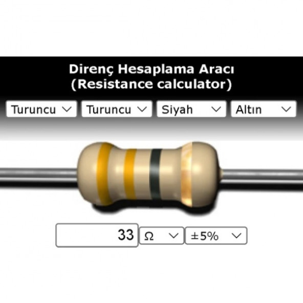 OEM 33 R (Ohm) Direnç