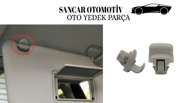 GÜNEŞLİK TUTUCU MANDAL JUKE 2007-2018    SAĞ/SOL UYUMLU