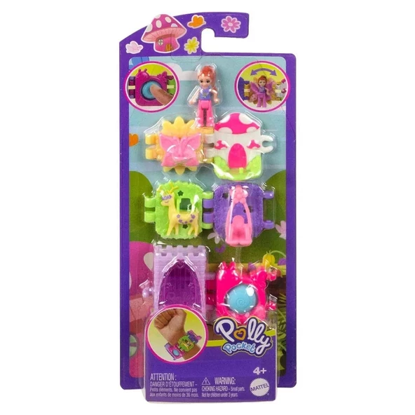 Polly Pocket Bileklik Olabilen Sevimli Oyun Setleri HKV67-HKV69