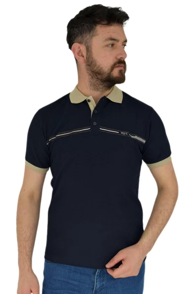 Erkek Polo Yaka Tişört Waffle 2369 BGL-ST02792 - Resim 4