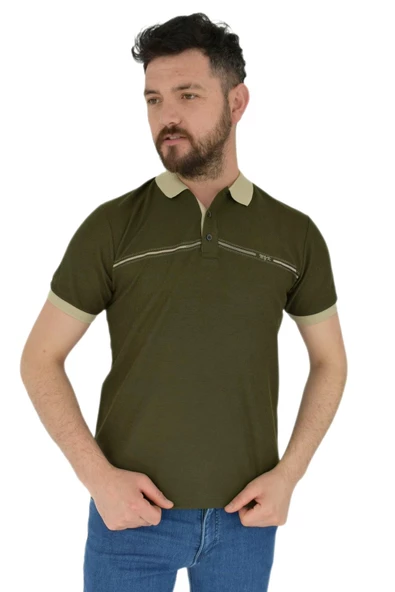 Erkek Polo Yaka Tişört Waffle 2369 BGL-ST02792 - Resim 7