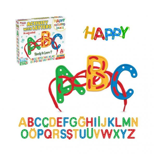 03673 Harflerle Aktivite 140 parça -Dede - 9