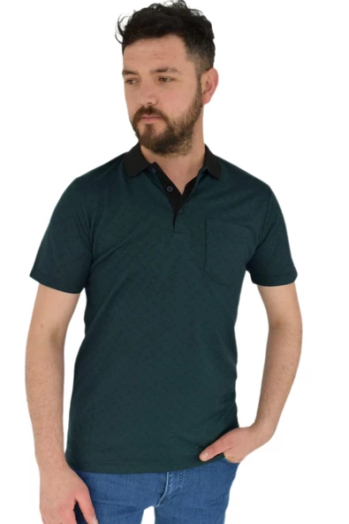 Erkek Polo Yaka Cepli Tişört BGL-ST02793 - Resim 3