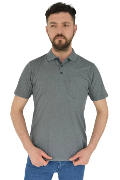 Erkek Polo Yaka Cepli Tişört BGL-ST02794 - Resim 3