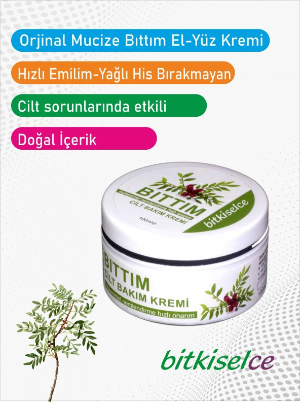 Bitkiselce Mucize Bıttım Yüz ve Cilt Kremi